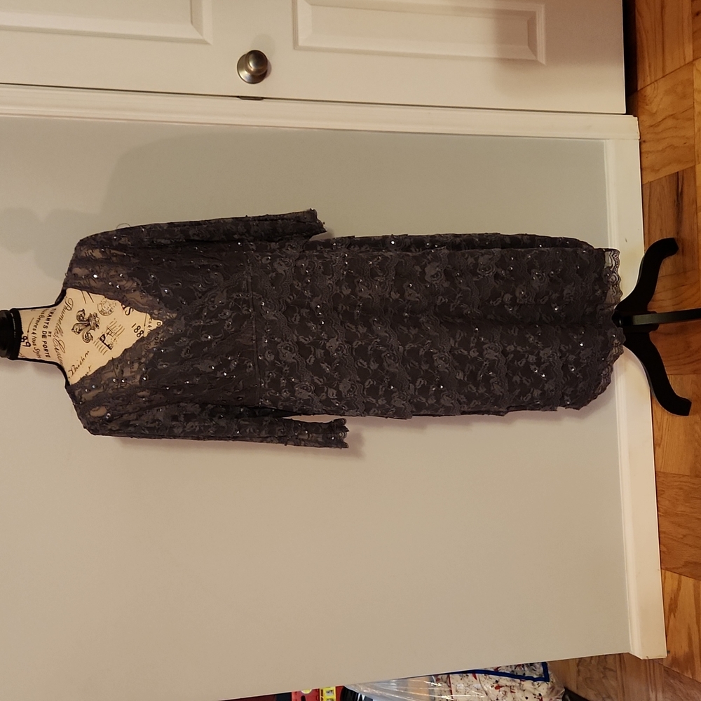 Lacy blue/grayish dress